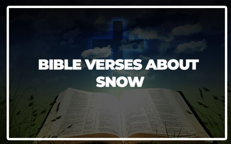 Notable Bible Verses About Snow Bible Repository